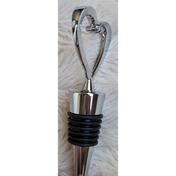 NEW silver heart wine stopper - Picture 6 of 11